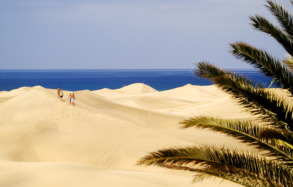 Пустыня Сахара? Нет, это пляж Маспаломас, один из самых знаменитых на острове Гран-Канария / Фото: Vin Crosbie (Flickr / C.C.)